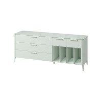 Тумба Type oak 5 ящиков 4 полки ширина 200 см (белый)