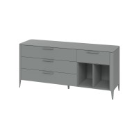 Тумба Type 4 ящика 2 полки ширина 180 см (серый)