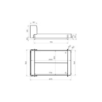 Кровать Basic спальное место 120*200 см (бежевый, антивандальная)