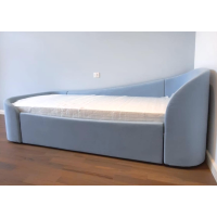 Диван-кровать KIDI Soft с низким изножьем 90*200 см R (голубой)