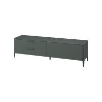 Тумба Type oak под ТВ 2 ящика откидная дверь (темно-серый)