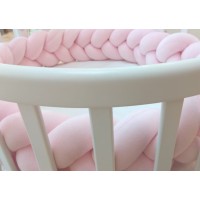Бортик плетёный для люльки Ellipsebed (розовый)