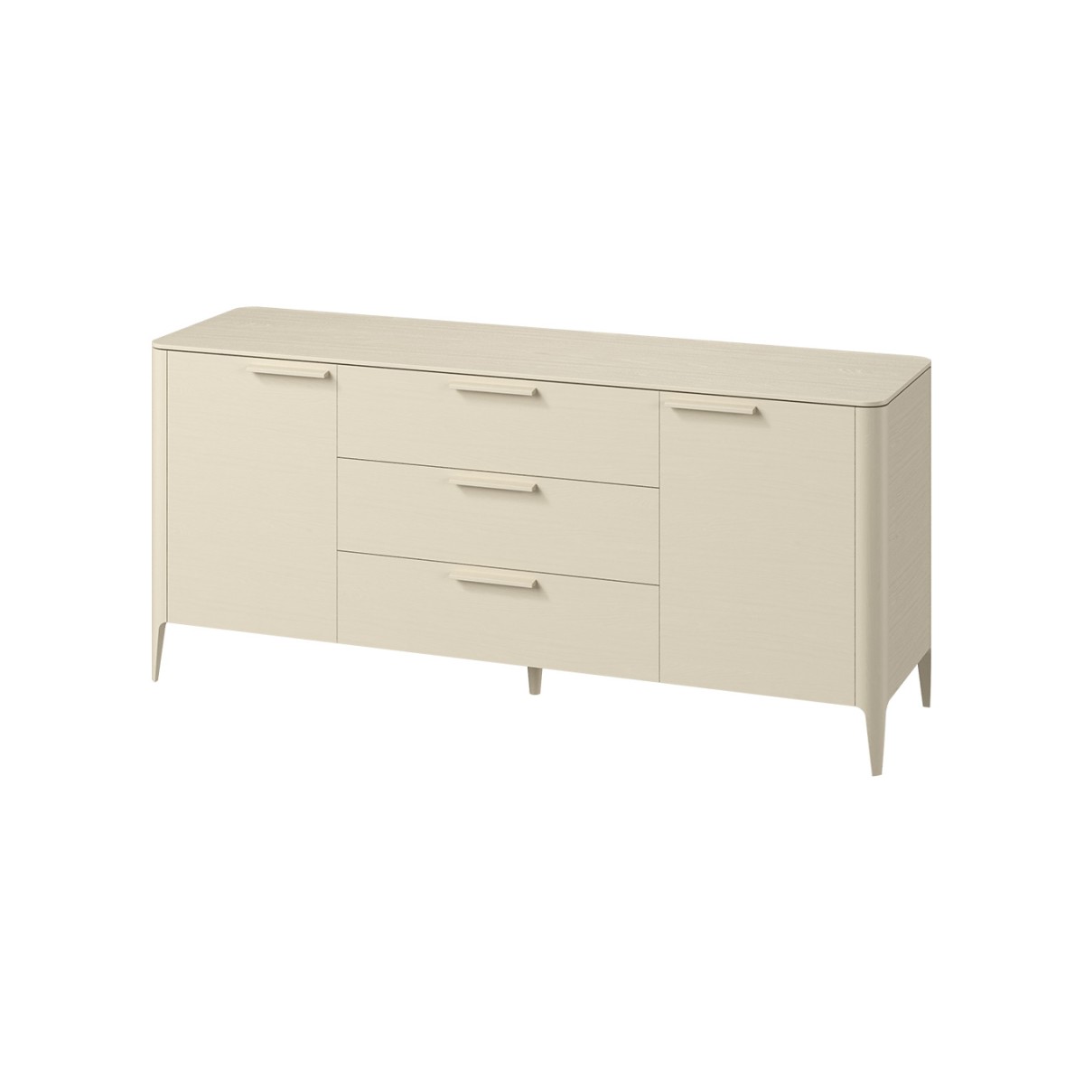 Тумба Type oak 2 двери 3 ящика (молочный)