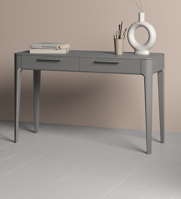 Консоль Type oak 2 ящика ширина 120 см (серый)