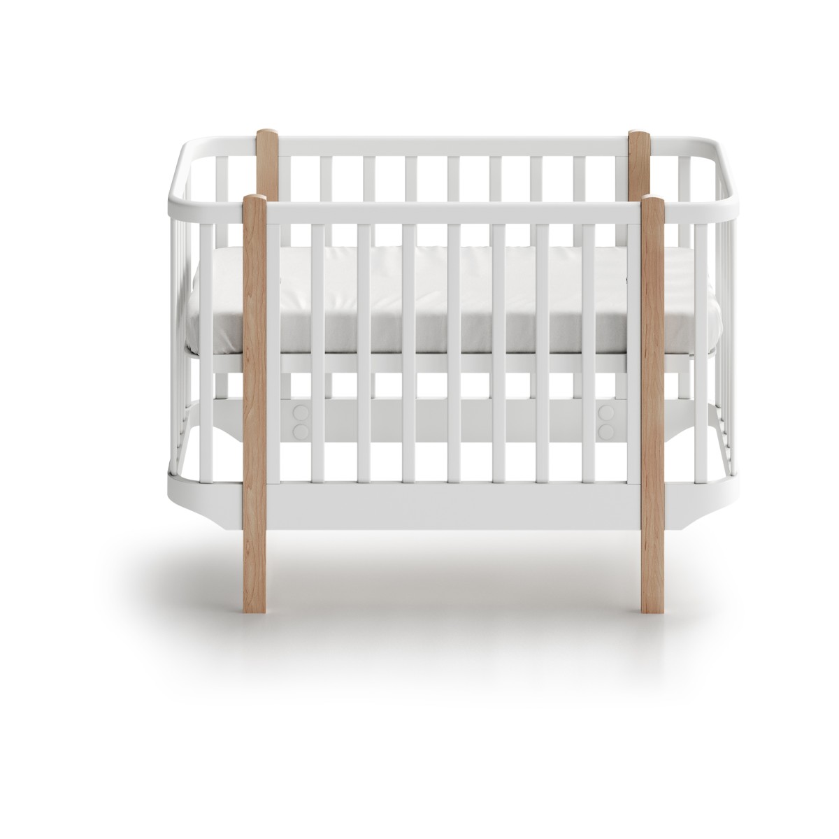 Кроватка Classic mini спальное место 60*120 см (белый)