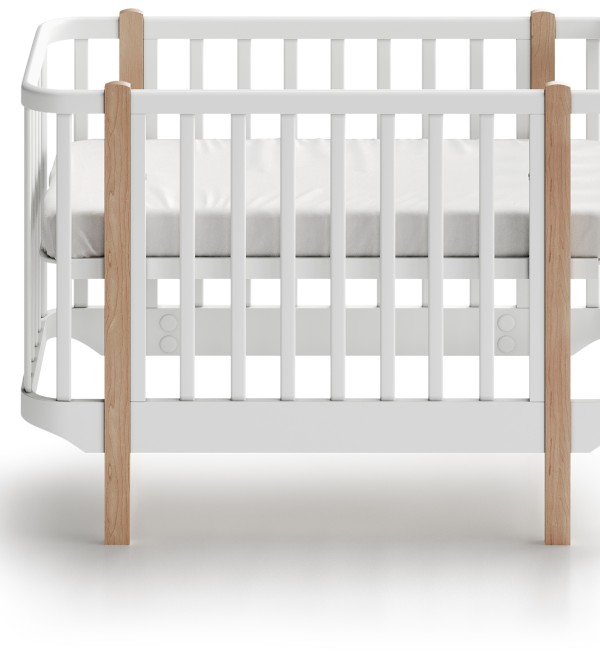Кроватка Classic mini спальное место 60*120 см (белый)