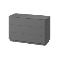 Комод Tammi 3 ящика ширина 120 см (серый)