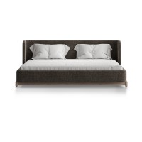 Кровать Basic спальное место 180*200 см (коричневый, рогожка)