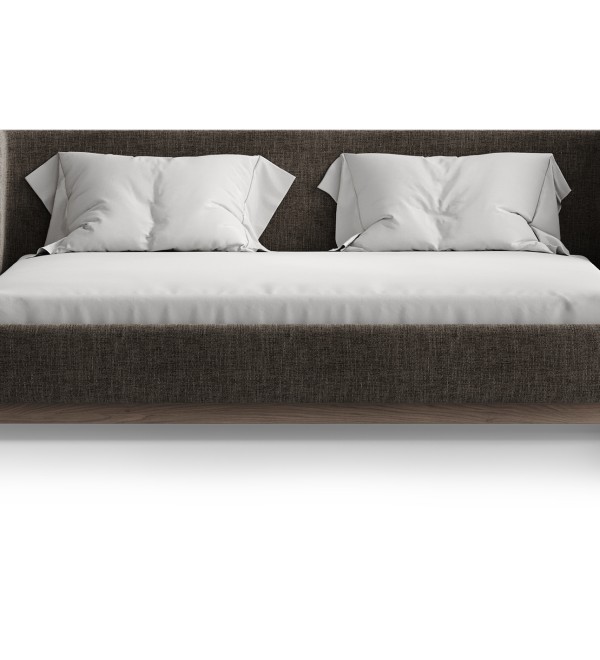 Кровать Basic спальное место 180*200 см (коричневый, рогожка)