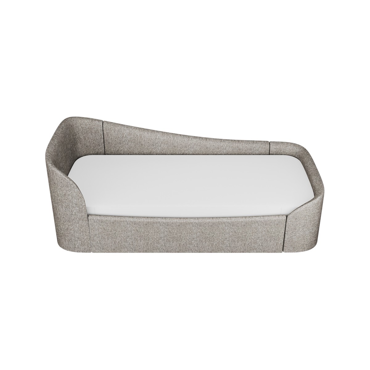 Диван-кровать KIDI Soft с низким изножьем 90*200 см R (коричневый, рогожка)