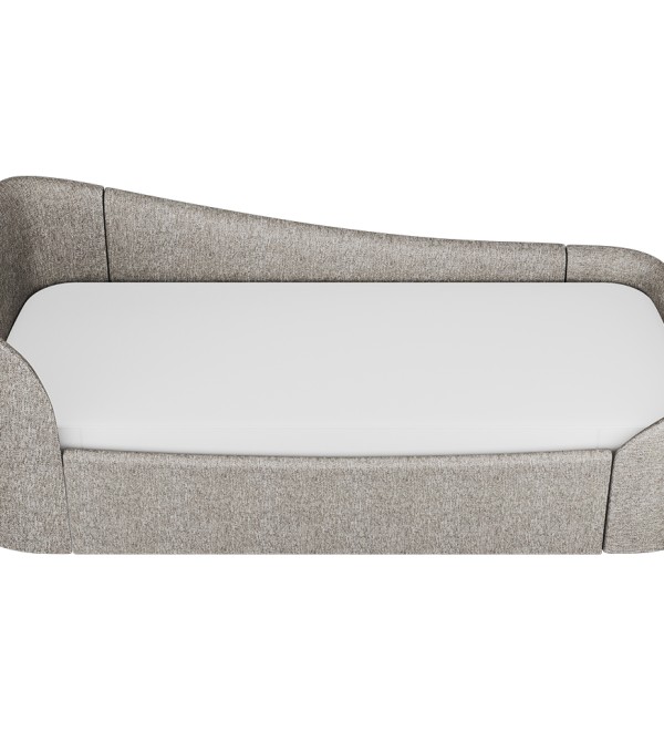 Диван-кровать KIDI Soft с низким изножьем 90*200 см R (коричневый, рогожка)