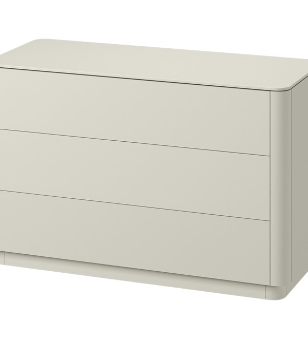 Комод Tammi 3 ящика ширина 120 см (молочный)