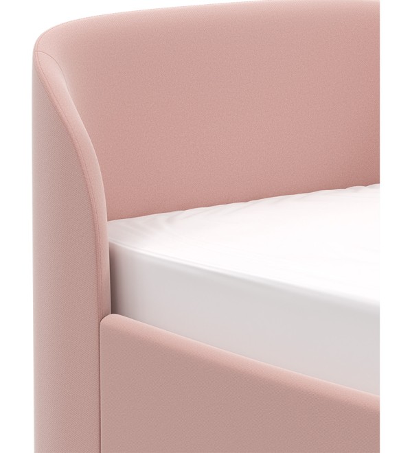 Диван-кровать KIDI Soft с низким изножьем 90*200 см R (розовый)