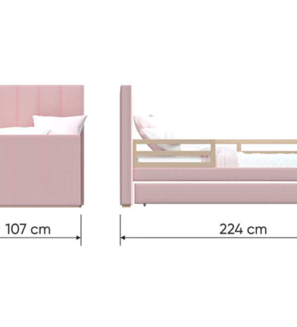 Кровать подростковая Cosy спальное место 90*200 см (розовый)