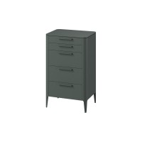 Комод Type oak высокий 5 ящиков (темно-серый)