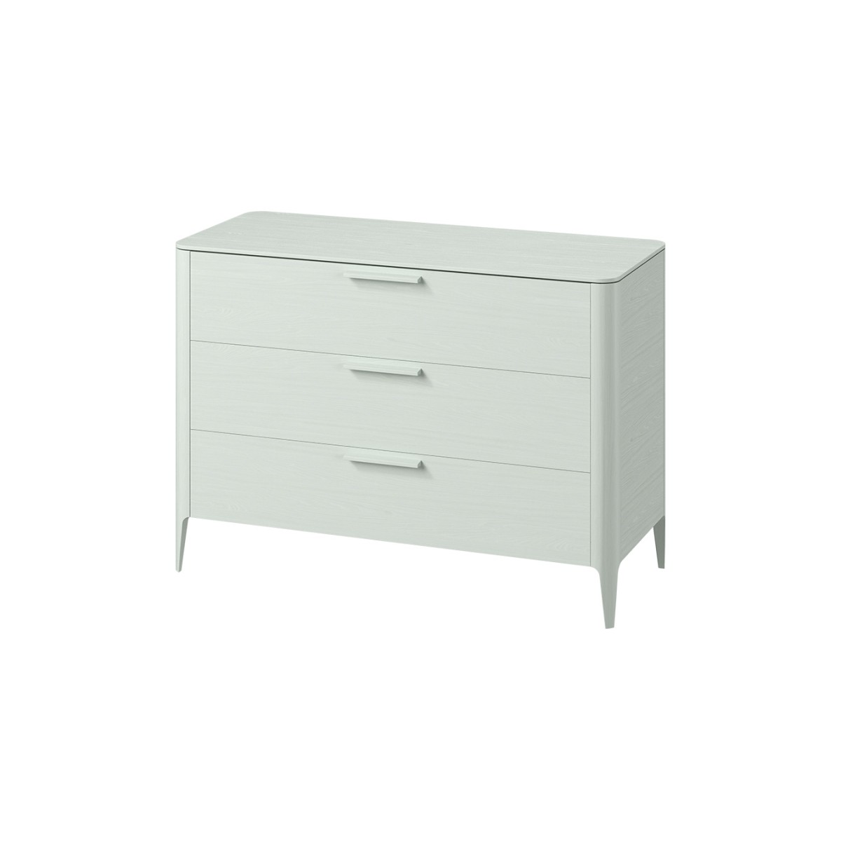 Комод Type oak 3 ящика ширина 120 см (белый)