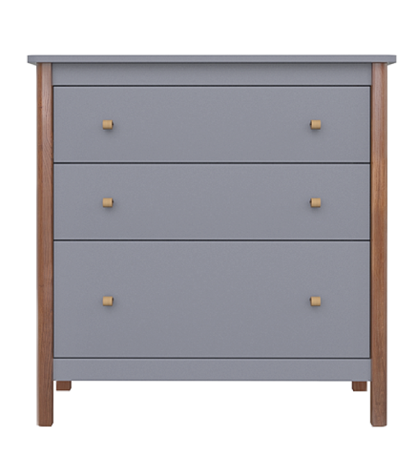 Комод Classic 3 ящика (серый)