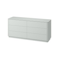 Комод Tammi 6 ящиков ширина 170 см (светло-серый)