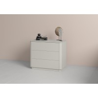 Комод Tammi 3 ящика ширина 90 см (серо-бежевый)