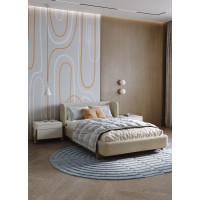 Кровать Basic спальное место 120*200 см (молочный, букле)