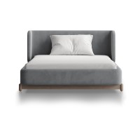 Кровать Basic спальное место 120*200 см (серый, антивандальная)