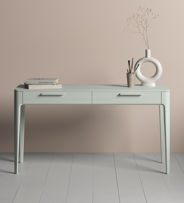 Консоль Type oak 2 ящика ширина 140 см (белый)