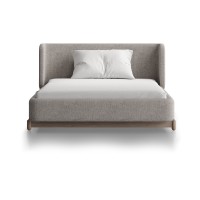 Кровать Basic спальное место 120*200 см (бежевый, рогожка)
