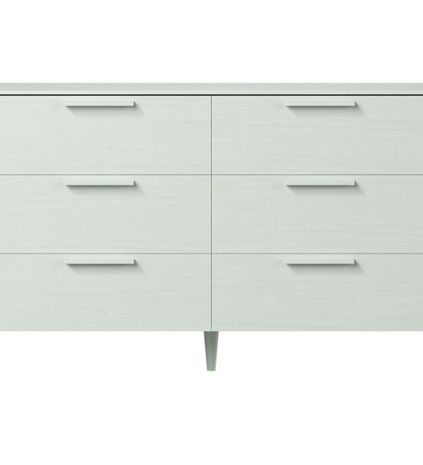 Комод Type oak 6 ящиков ширина 140 см (белый)