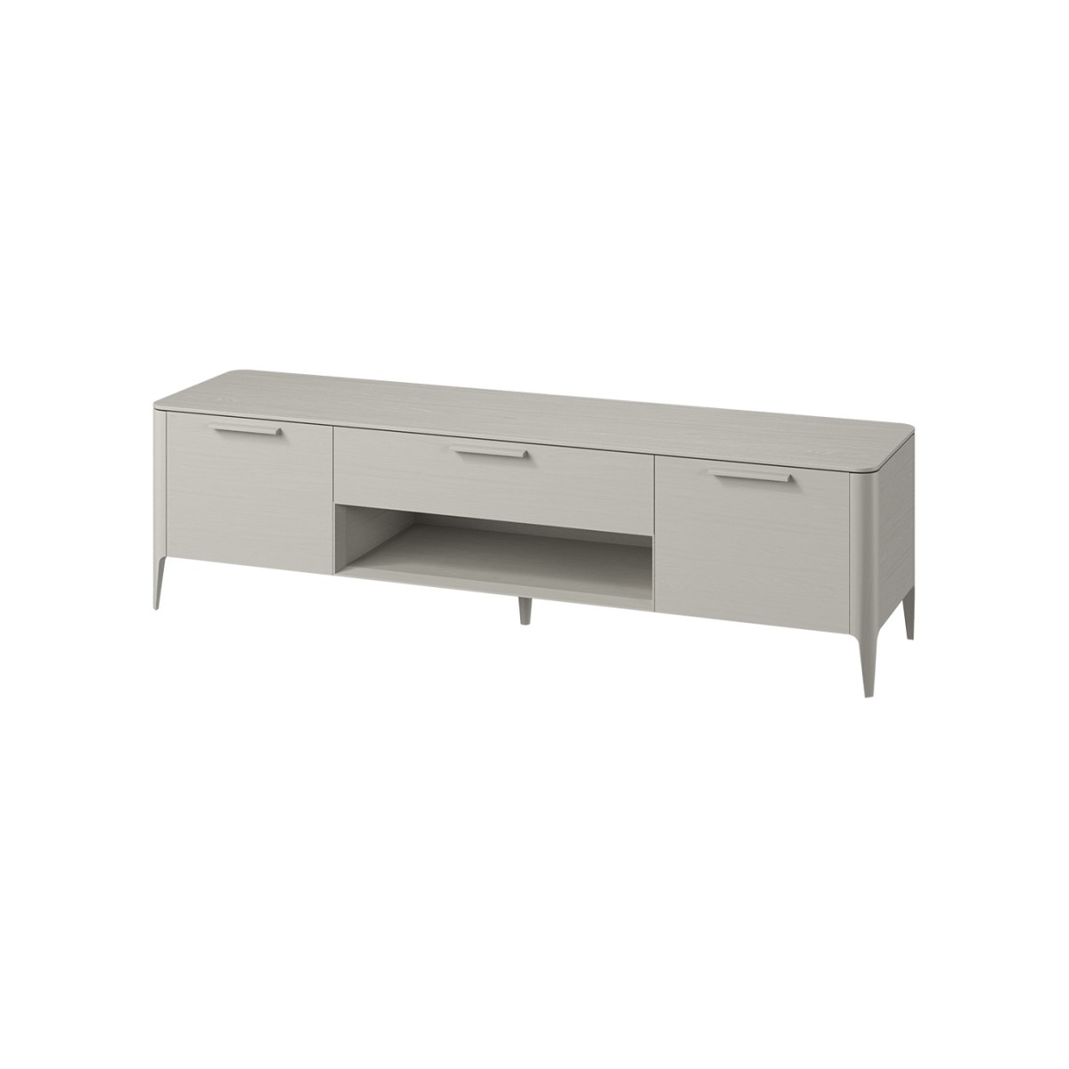 Тумба Type oak под ТВ ширина 200 см (серо-бежевый)