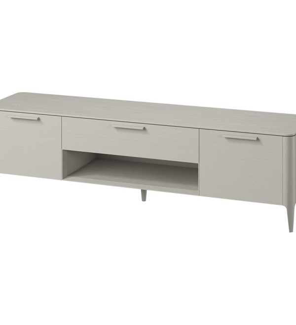 Тумба Type oak под ТВ ширина 200 см (серо-бежевый)