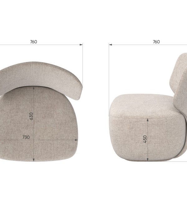 Кресло Ellipse E5.2 (коричневый, рогожка)