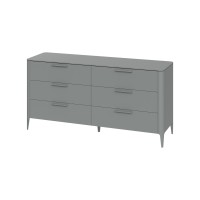 Комод Type 6 ящиков ширина 170 см (серый)