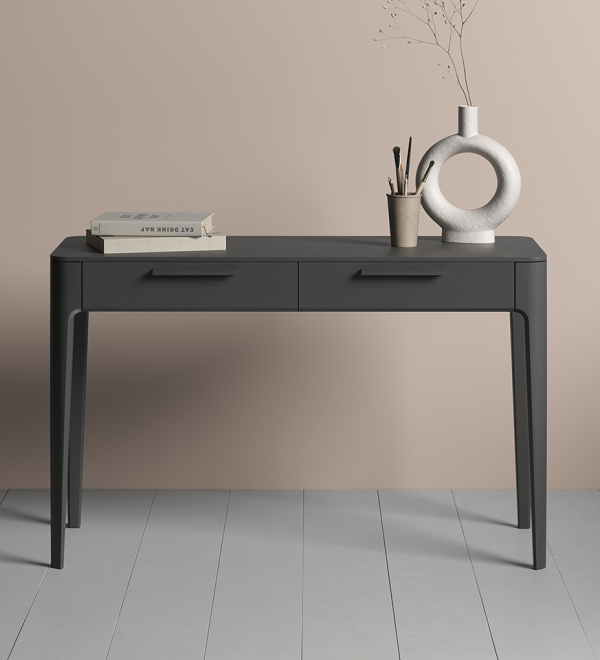 Консоль Type oak 2 ящика ширина 120 см (черный)