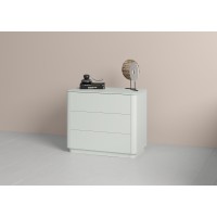 Комод Tammi 3 ящика ширина 90 см (светло-серый)