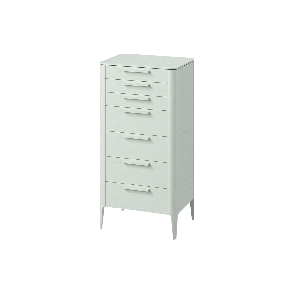 Комод Type oak высокий 7 ящиков (белый)