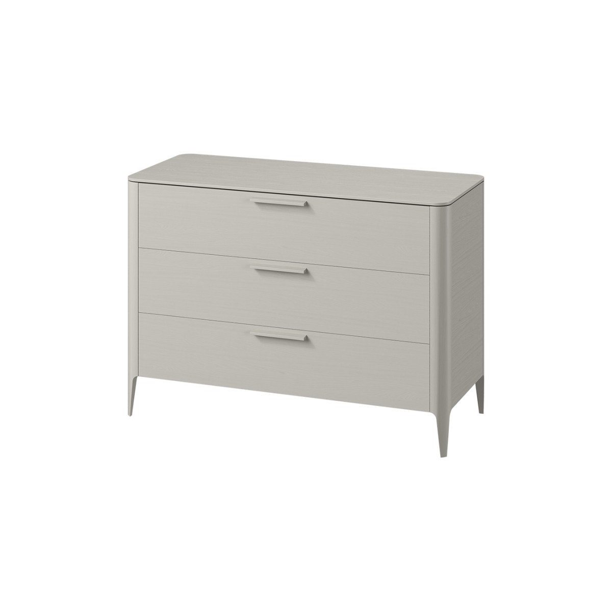 Комод Type oak 3 ящика ширина 120 см (серо-бежевый)