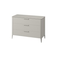 Комод Type oak 3 ящика ширина 120 см (серо-бежевый)