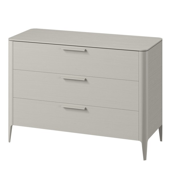 Комод Type oak 3 ящика ширина 120 см (серо-бежевый)