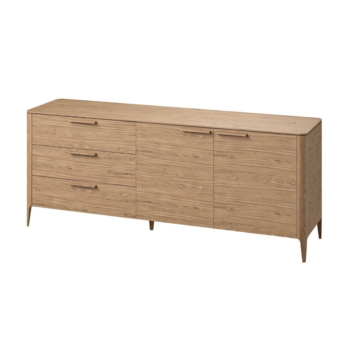 Тумба Type oak 3 ящика 2 двери L (натуральный дуб)