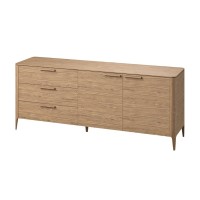Тумба Type oak 3 ящика 2 двери L (натуральный дуб)