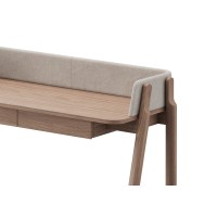Консоль Basic 120*45 см (натуральный дуб, молочный рогожка)