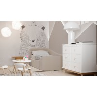 Диван-кровать KIDI Soft с низким изножьем 90*200 см R (бежевый)