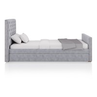 Кровать подростковая Elit soft (серый)