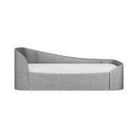 Диван-кровать KIDI Soft с низким изножьем 90*200 см R (серый, рогожка)