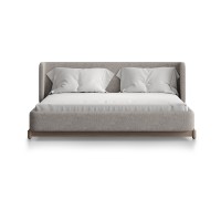Кровать Basic спальное место 160*200 см (бежевый, рогожка)