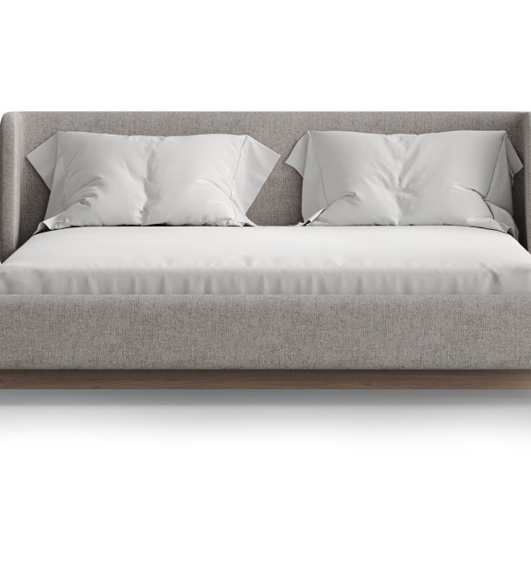 Кровать Basic спальное место 160*200 см (бежевый, рогожка)