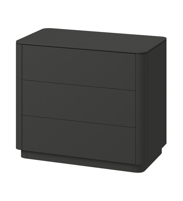 Комод Tammi 3 ящика ширина 90 см (черный)