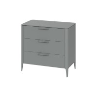 Комод Type 3 ящика ширина 90 см (серый)