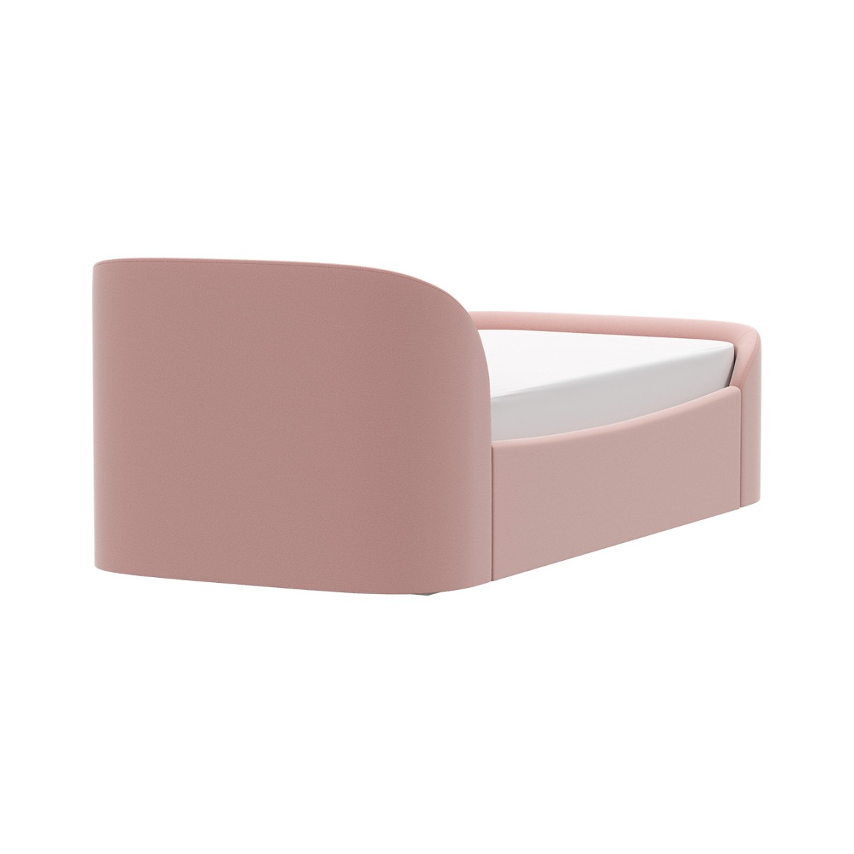 Диван-кровать KIDI Soft с низким изножьем 90*200 см R (розовый)