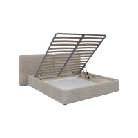 Кровать двуспальная Hub Soft 180 см (бежевый, букле)